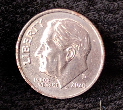 2020 dime error us - 2020, d