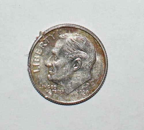 2020 dime error drooling - dime, die